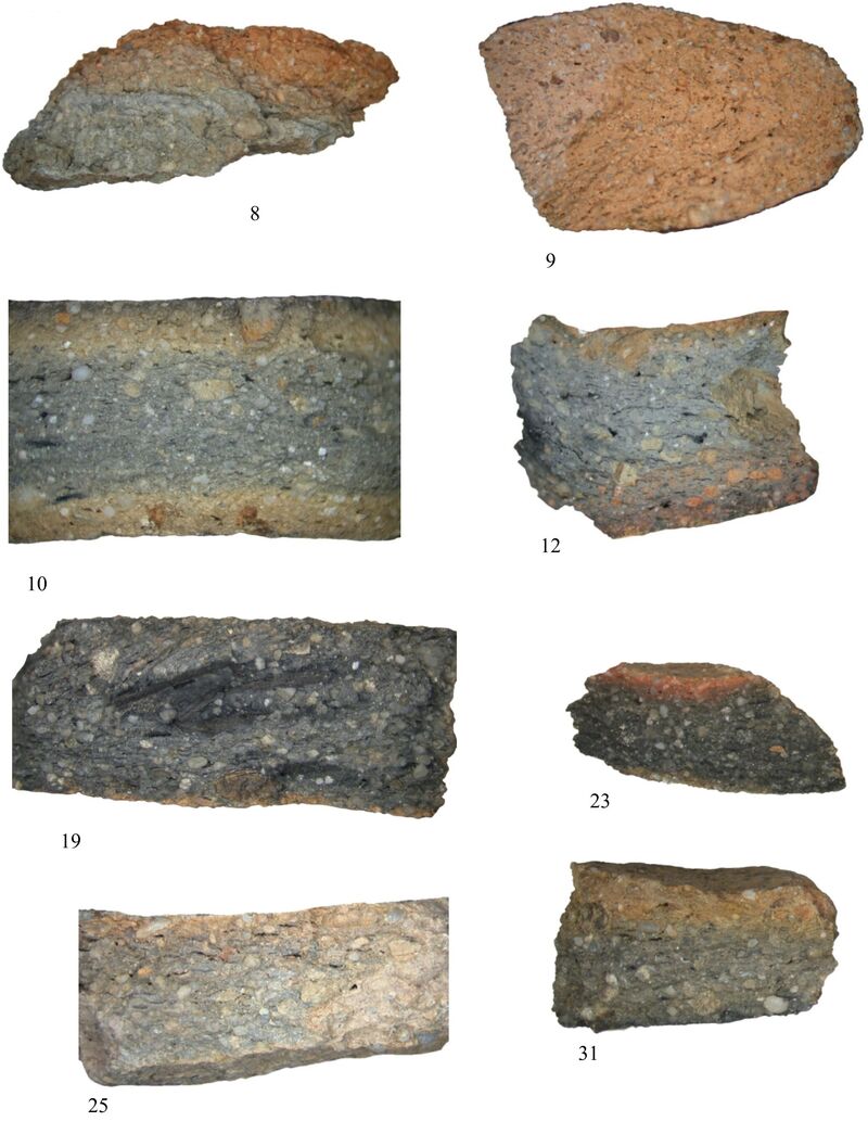 Plate 67. Medieval pot sections Scale 10:1