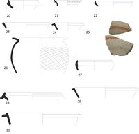 Fig 16. Pottery drawings 20- 30