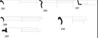 Fig 39. Pottery drawings 285- 290