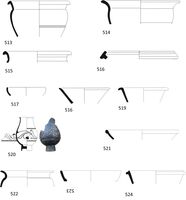 Fig 54. Pottery drawings 513- 524