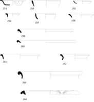 Fig 36. Pottery drawings 253- 264