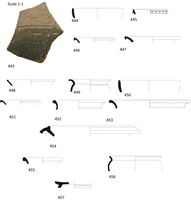 Fig 48. Pottery drawings 420- 438