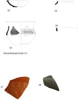 Fig 15. Pottery drawings 13- 18