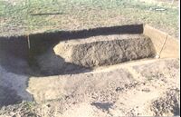 Plate 34. The south-east corner of the 2nd century enclosure ditch in trench 4
