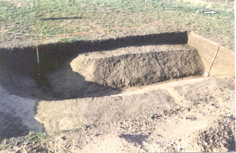 Plate 34. The south-east corner of the 2nd century enclosure ditch in trench 4